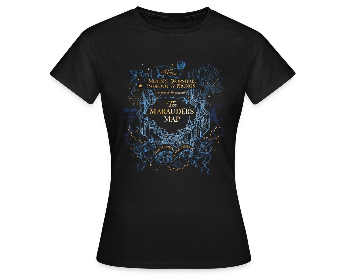 Spreadshirt T-Shirt Harry Potter The Marauder's Map Frauen T-Shirt (1-tlg) von Spreadshirt