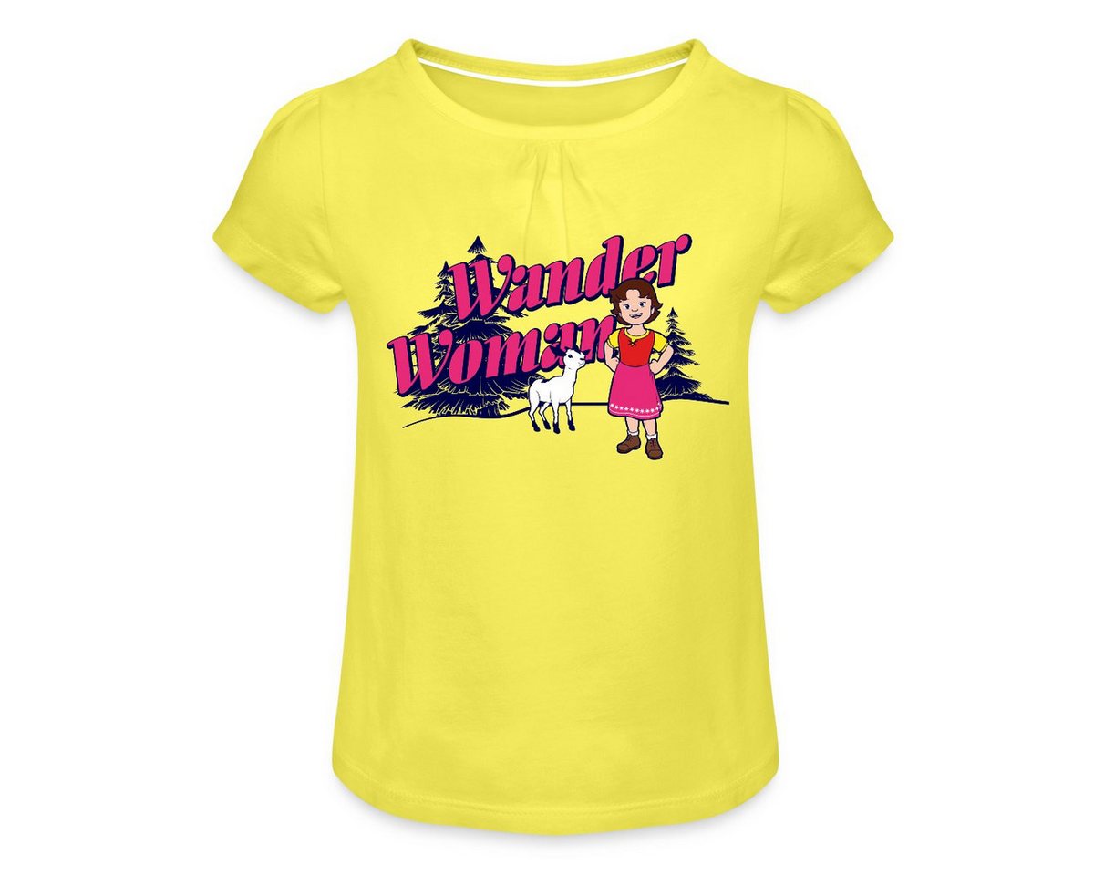 Spreadshirt T-Shirt Heidi Wander Woman Mädchen T-Shirt mit Raffungen (1-tlg) von Spreadshirt