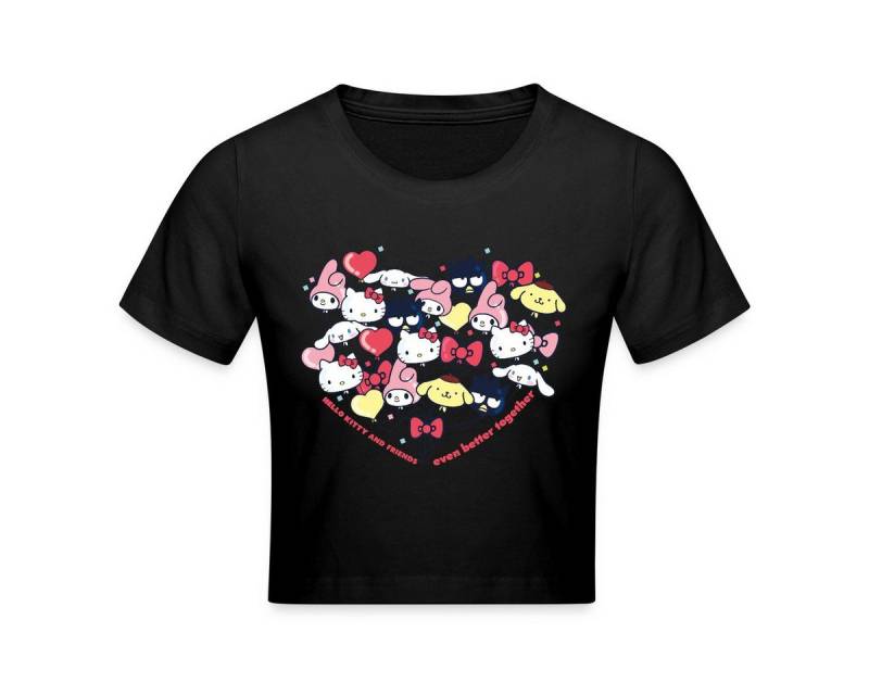 Spreadshirt T-Shirt Hello Kitty And Friends Ballons Crop Top (1-tlg) von Spreadshirt