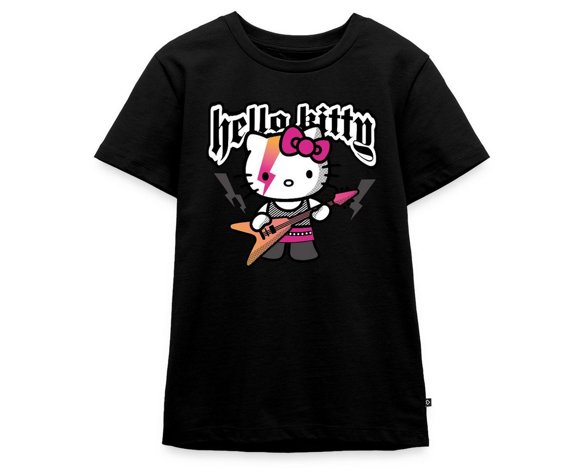 Spreadshirt T-Shirt Hello Kitty E-Gitarre Rock Style Teenager Premium T-Shirt (1-tlg) von Spreadshirt