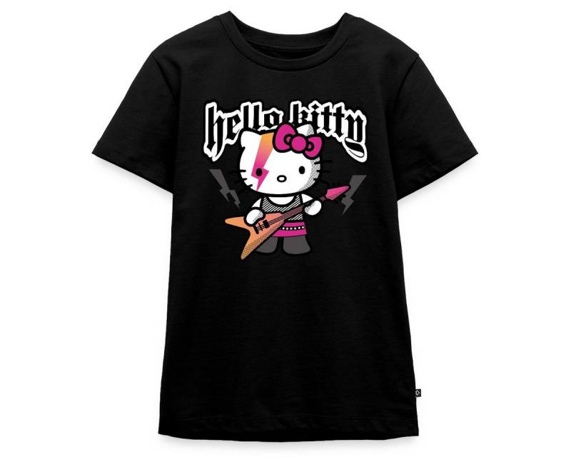 Spreadshirt T-Shirt Hello Kitty E-Gitarre Rock Style Teenager Premium T-Shirt (1-tlg) von Spreadshirt