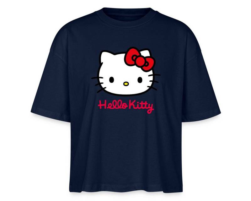 Spreadshirt T-Shirt Hello Kitty Klassisch Mit Schriftzug Frauen Boxy T-Shirt (1-tlg) von Spreadshirt