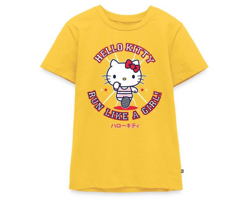 Spreadshirt T-Shirt Hello Kitty Run Like A Girl Sport Teenager Premium T-Shirt (1-tlg) von Spreadshirt