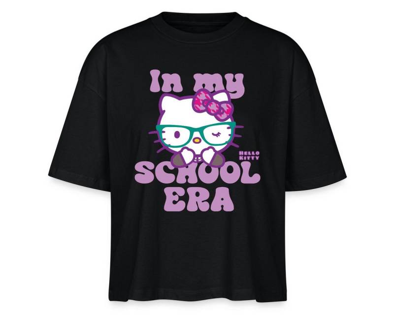 Spreadshirt T-Shirt Hello Kitty Schulkind In My School Era Frauen Boxy T-Shirt (1-tlg) von Spreadshirt