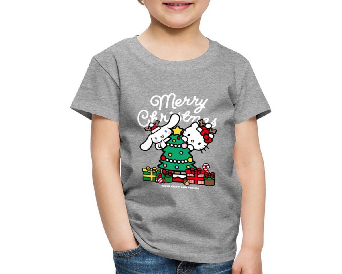 Spreadshirt T-Shirt Hello Kitty Und Cinnamoroll Weihnachten Kinder Premium T-Shirt (1-tlg) von Spreadshirt
