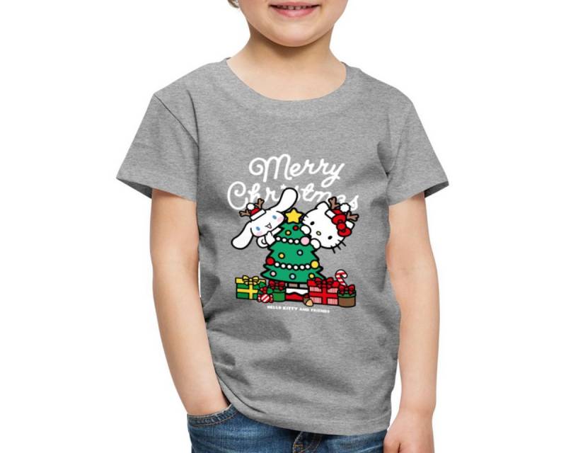 Spreadshirt T-Shirt Hello Kitty Und Cinnamoroll Weihnachten Kinder Premium T-Shirt (1-tlg) von Spreadshirt