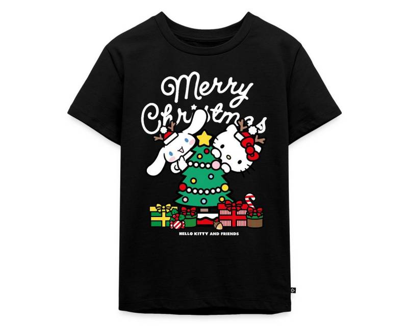 Spreadshirt T-Shirt Hello Kitty Und Cinnamoroll Weihnachten Kinder Premium T-Shirt (1-tlg) von Spreadshirt