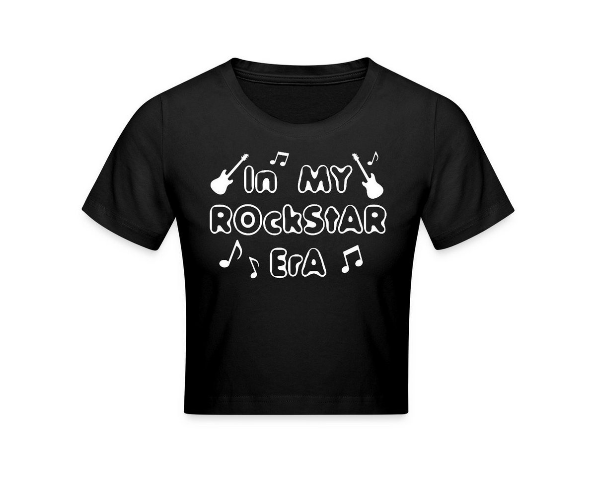 Spreadshirt T-Shirt In My Rockstar Era Bandshirt Rock Festival Design Crop T-Shirt (1-tlg) von Spreadshirt
