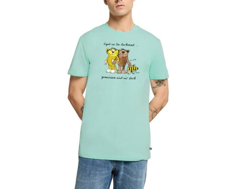 Spreadshirt T-Shirt Janosch Bär Tigerente Tiger Gemeinsam Stark Männer Premium T-Shirt (1-tlg) von Spreadshirt