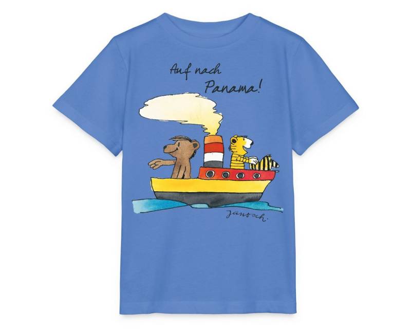 Spreadshirt T-Shirt Janosch Tiger Und Bär Auf Nach Panama Kinder Basic T-Shirt (1-tlg) von Spreadshirt