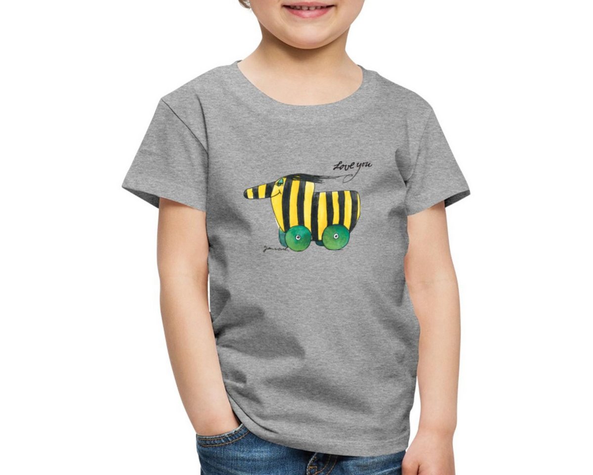 Spreadshirt T-Shirt Janosch Tigerente Love You Kinder Premium T-Shirt (1-tlg) von Spreadshirt