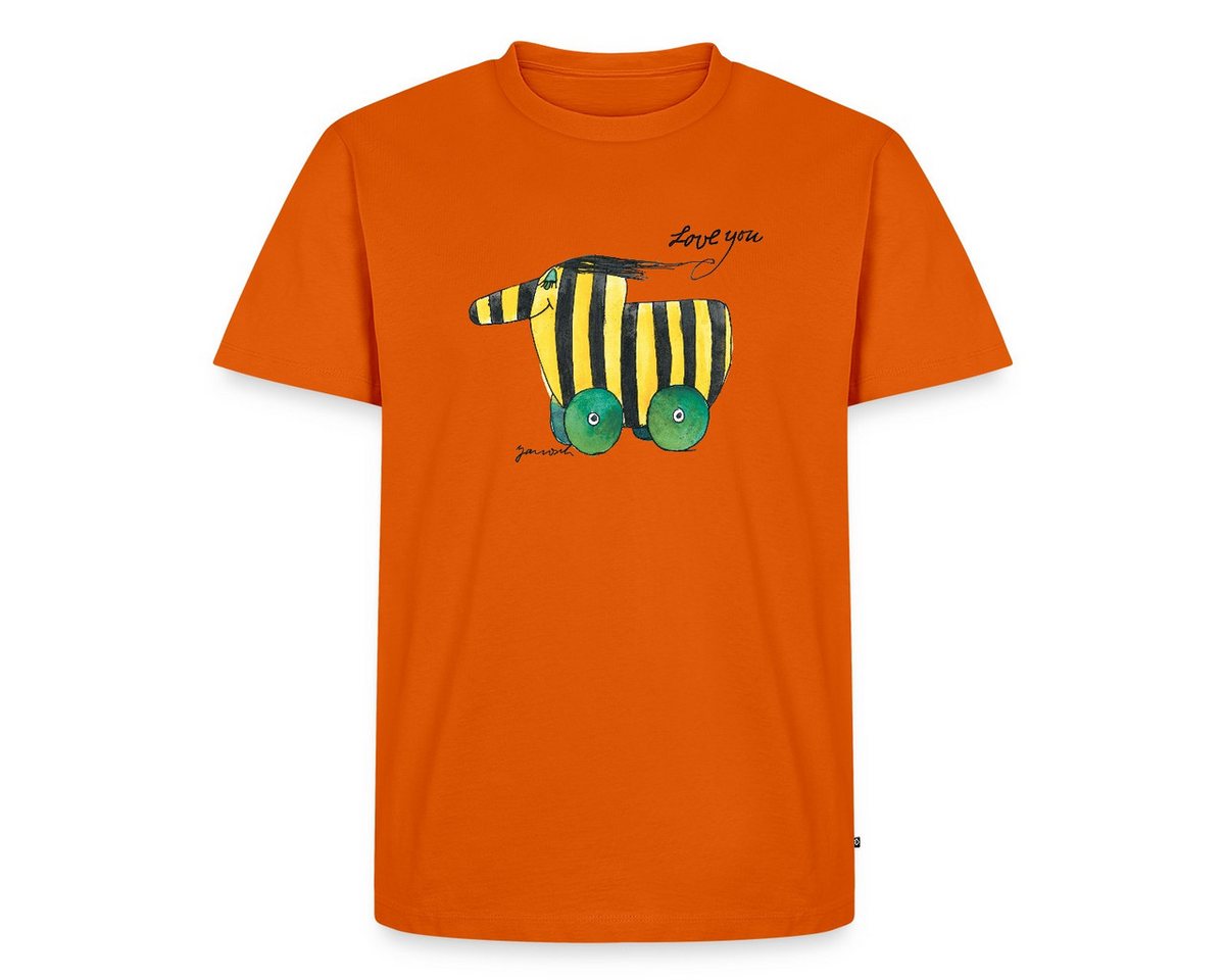 Spreadshirt T-Shirt Janosch Tigerente Love You Männer Premium T-Shirt (1-tlg) von Spreadshirt
