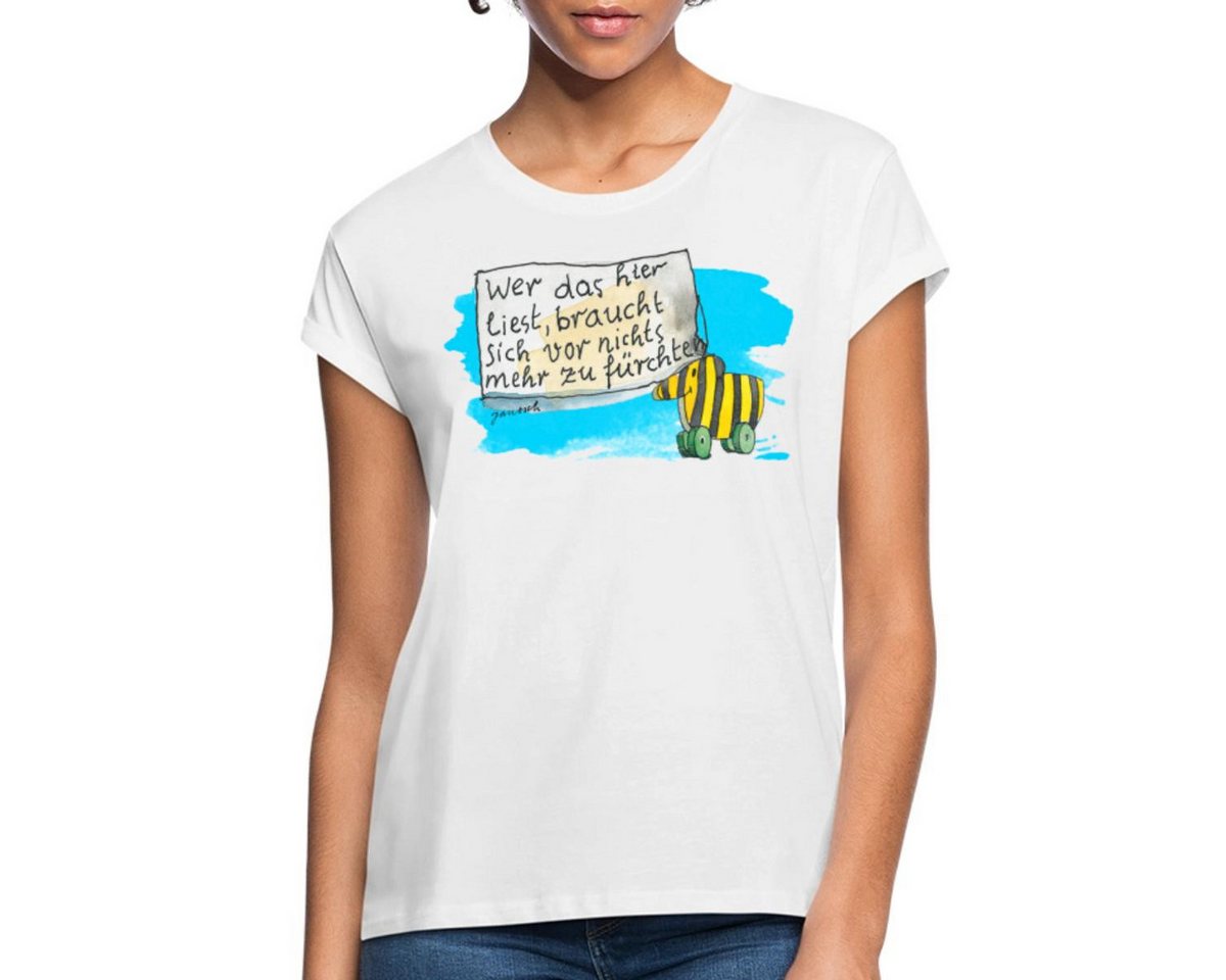 Spreadshirt T-Shirt Janosch Tigerente Wer Das Liest Spruch Frauen Oversize T-Shirt (1-tlg) von Spreadshirt