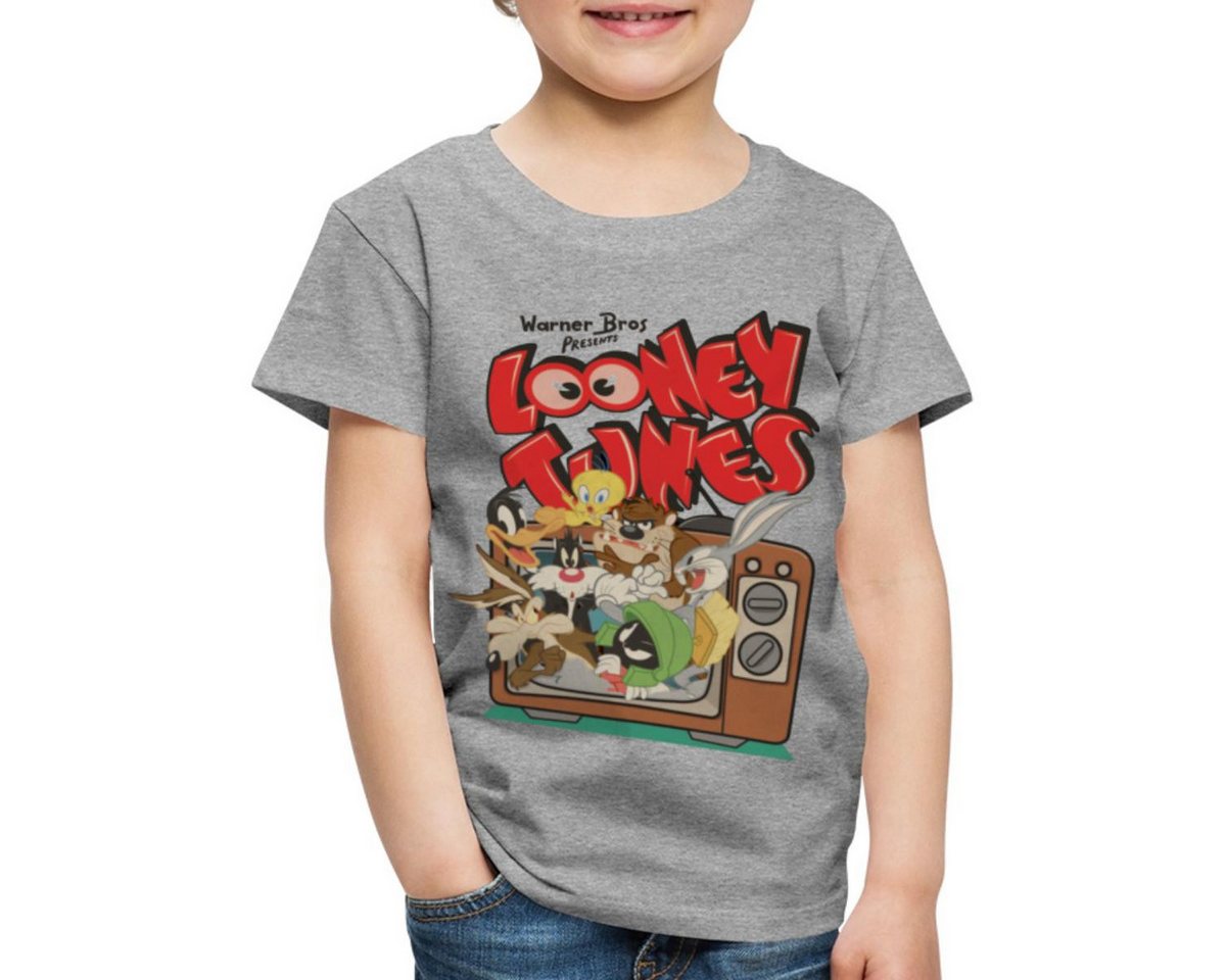 Spreadshirt T-Shirt Looney Tunes Bug Bunny Alle Im TV Retro Classic Kinder Premium T-Shirt (1-tlg) von Spreadshirt