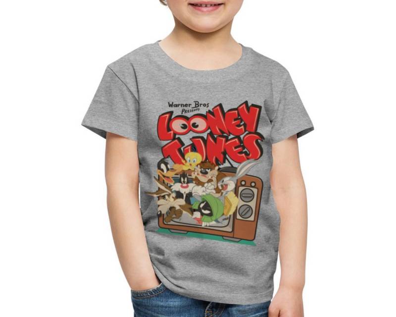 Spreadshirt T-Shirt Looney Tunes Bug Bunny Alle Im TV Retro Classic Kinder Premium T-Shirt (1-tlg) von Spreadshirt