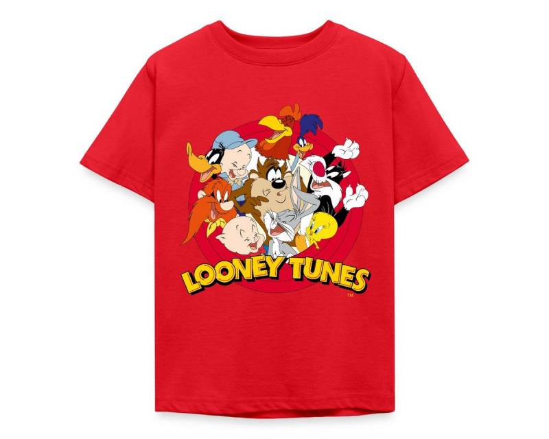 Spreadshirt T-Shirt Looney Tunes Bugs Bunny Logo Gruppenbild Kinder T-Shirt (1-tlg) von Spreadshirt