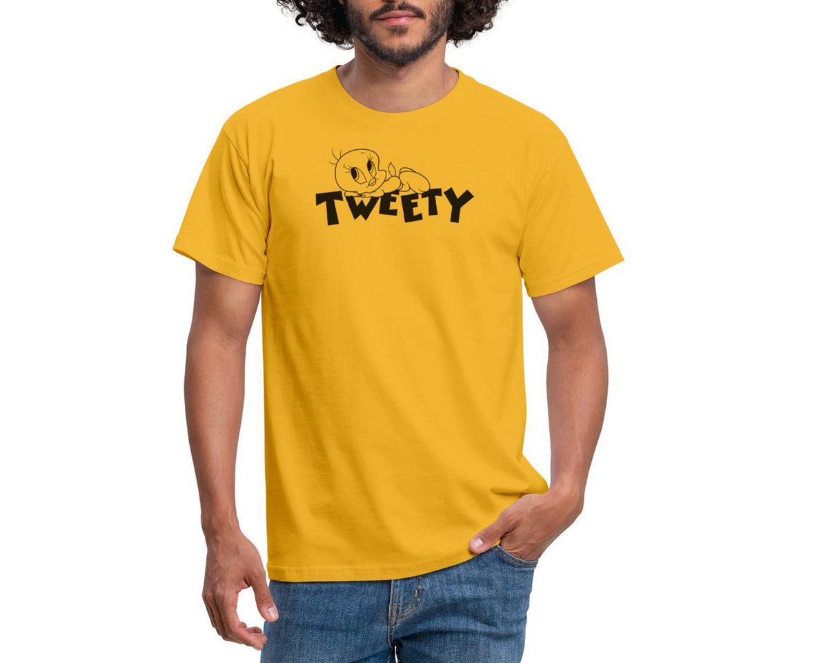 Spreadshirt T-Shirt Looney Tunes Tweety Ausmalmotiv Männer T-Shirt (1-tlg) von Spreadshirt