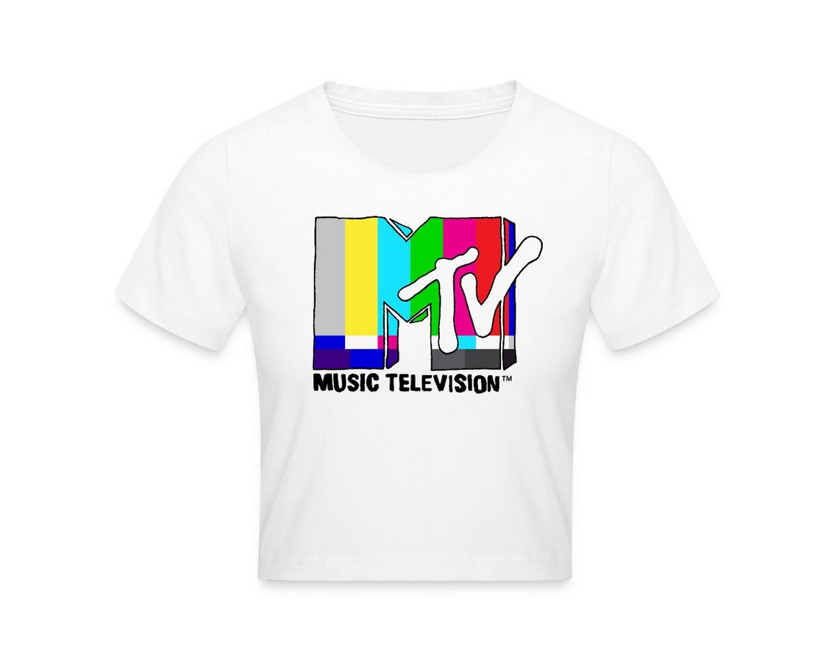 Spreadshirt T-Shirt MTV Music Television TV-Statik-Logo Crop T-Shirt (1-tlg) von Spreadshirt