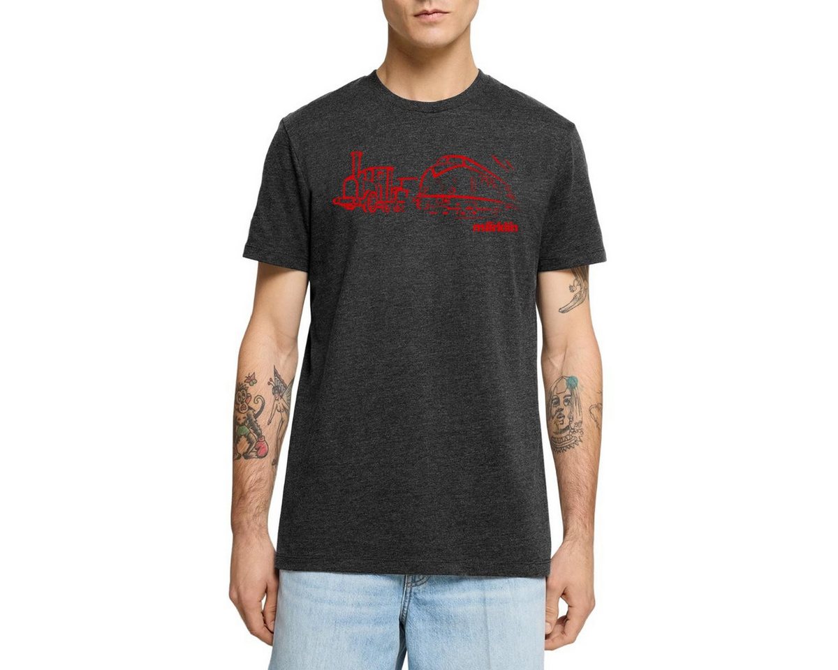 Spreadshirt T-Shirt Märklin Eisenbahnen Line Art Männer Premium T-Shirt (1-tlg) von Spreadshirt