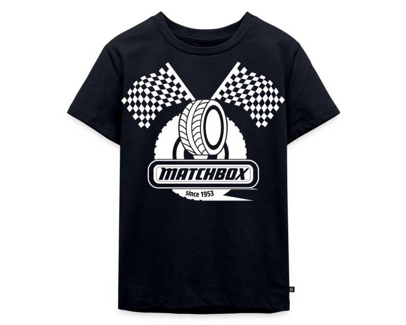 Spreadshirt T-Shirt Matchbox™ 1953 Mit Zielflaggen Rennen Kinder Premium T-Shirt (1-tlg) von Spreadshirt
