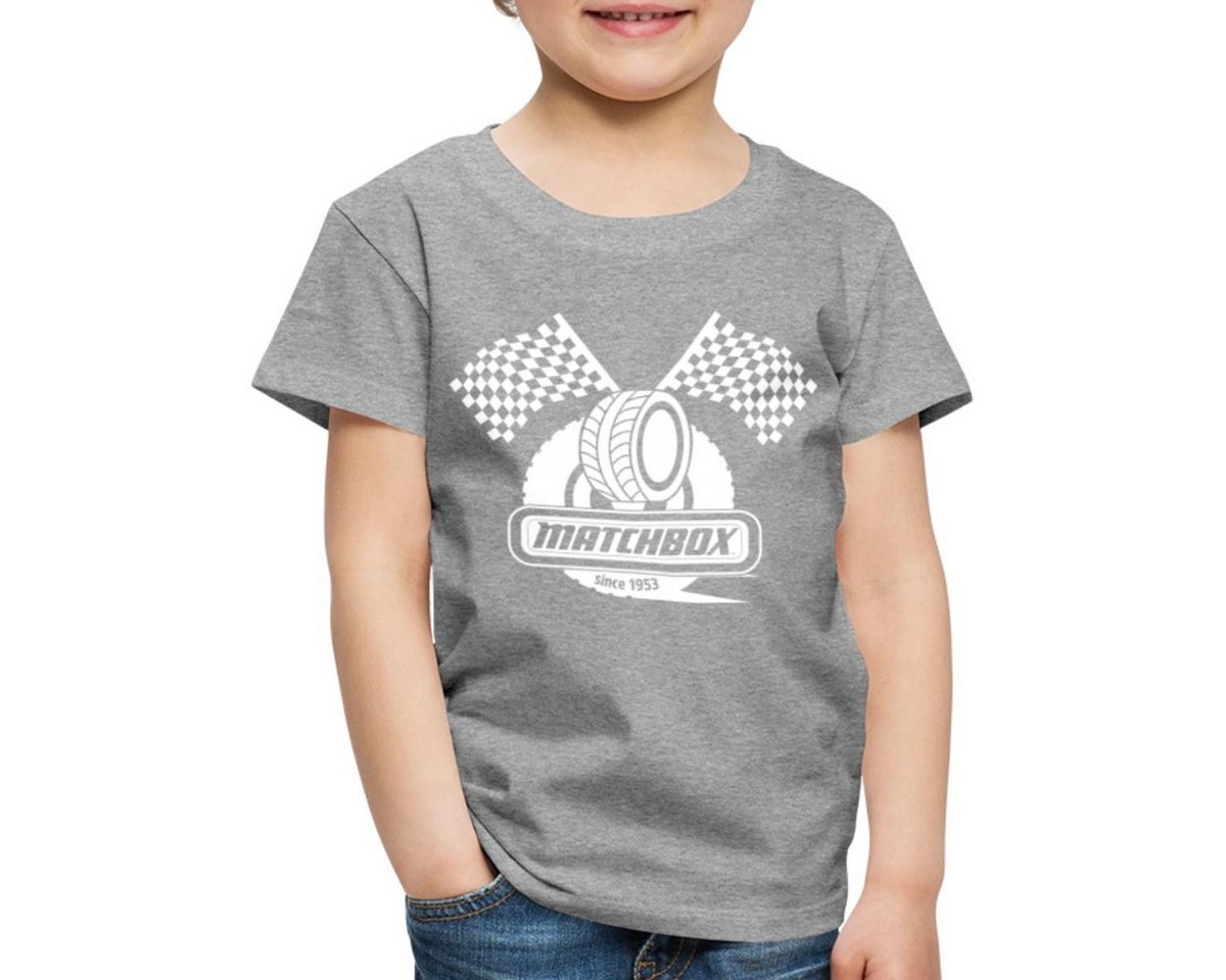 Spreadshirt T-Shirt Matchbox™ 1953 Mit Zielflaggen Rennen Kinder Premium T-Shirt (1-tlg) von Spreadshirt