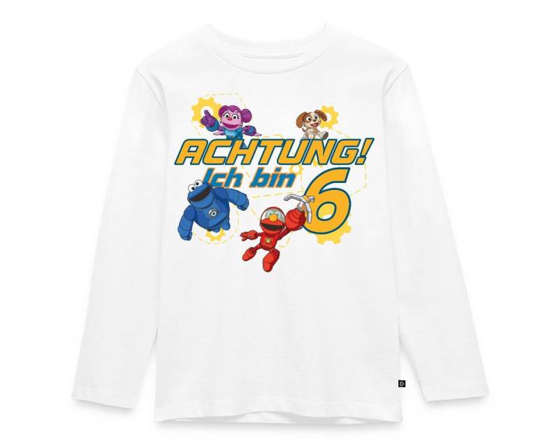Spreadshirt T-Shirt Mecha Builders Team Achtung Ich Bin 6 Jahre Alt Kinderkunst Kinder Pre (1-tlg) von Spreadshirt