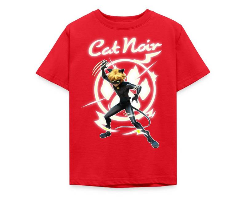 Spreadshirt T-Shirt Miraculous Cat Noir Adrien Superheld Kinder T-Shirt (1-tlg) von Spreadshirt