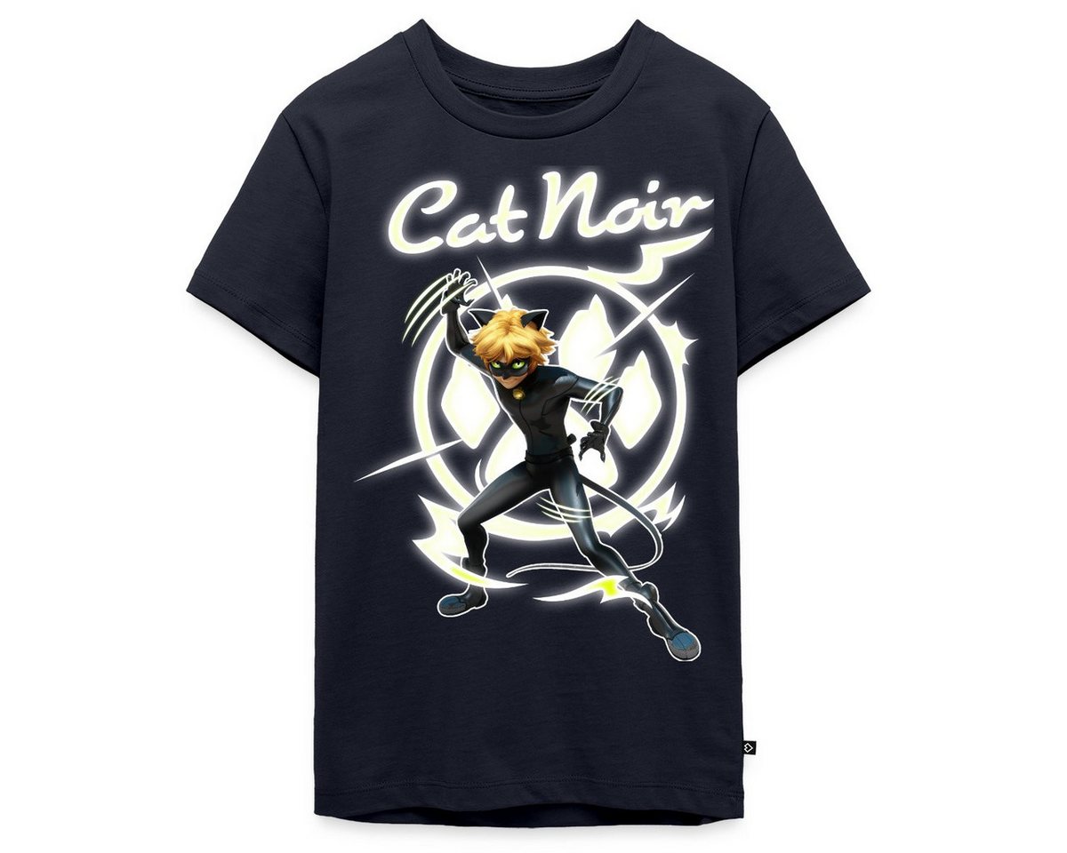 Spreadshirt T-Shirt Miraculous Cat Noir Adrien Superheld Teenager Premium T-Shirt (1-tlg) von Spreadshirt