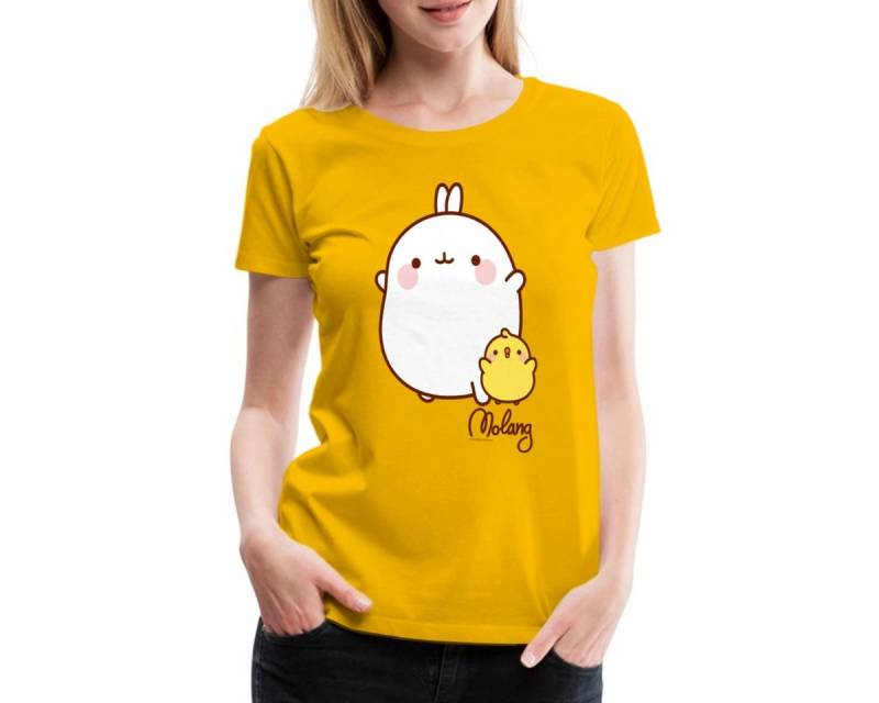 Spreadshirt T-Shirt Molang Piu Piu Freunde Frauen Premium T-Shirt (1-tlg) von Spreadshirt