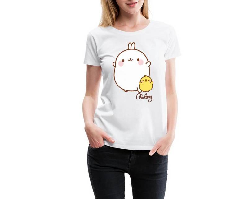 Spreadshirt T-Shirt Molang Piu Piu Freunde Frauen Premium T-Shirt (1-tlg) von Spreadshirt