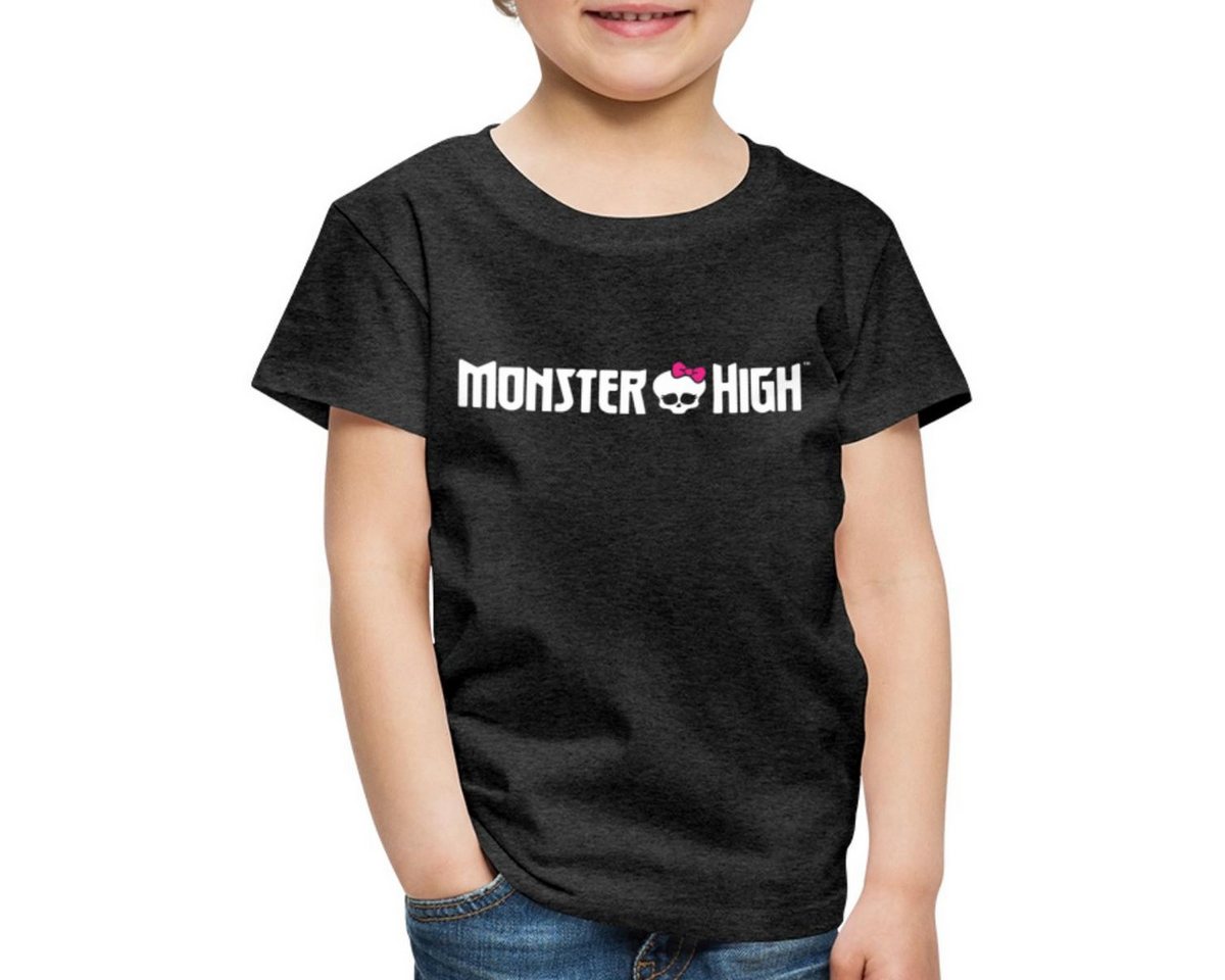 Spreadshirt T-Shirt Monster High™ Offizielles Logo Mit Totenkopf Kinder Premium T-Shirt (1-tlg) von Spreadshirt