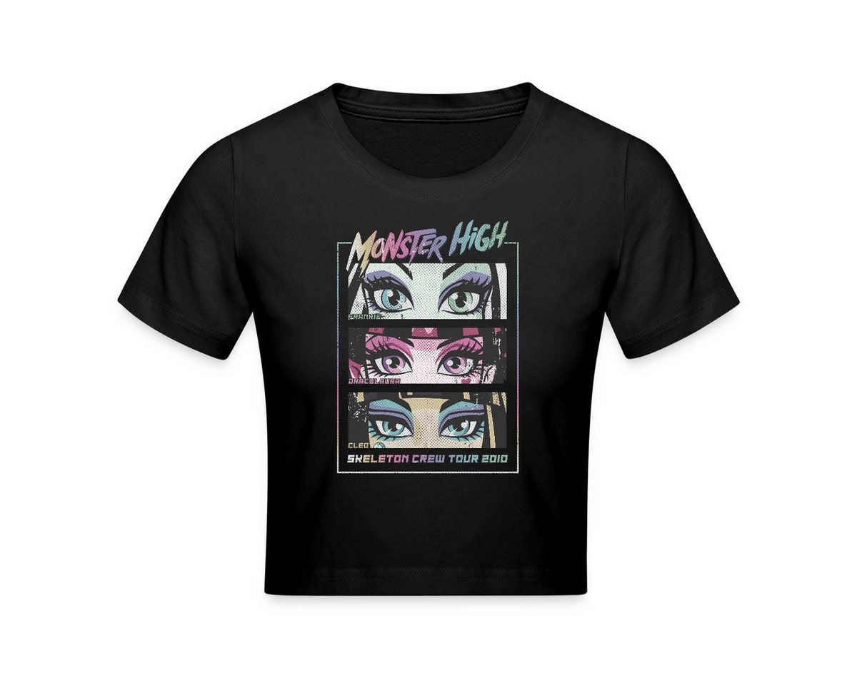 Spreadshirt T-Shirt Monster High™ Skeleton Crew Tour 2010 Crop T-Shirt (1-tlg) von Spreadshirt