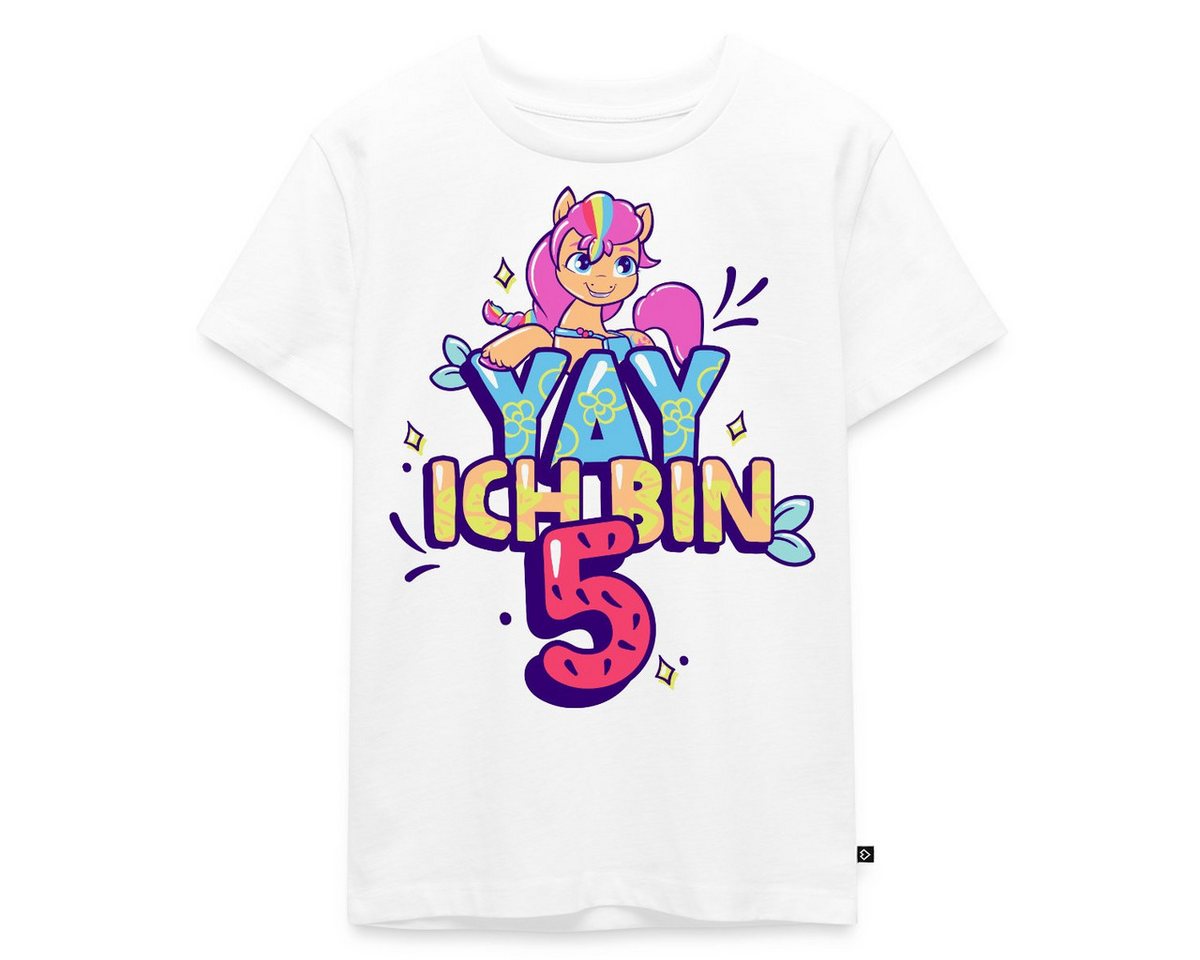 Spreadshirt T-Shirt My Little Pony Yay Ich Bin 5 Geburtstag Outfit Kinder Premium T-Shirt (1-tlg) von Spreadshirt