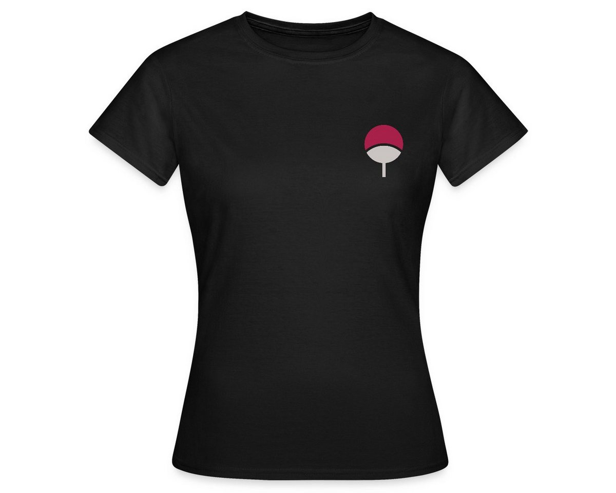 Spreadshirt T-Shirt Naruto Brustlogo Des Uchiha-Clan Frauen T-Shirt (1-tlg) von Spreadshirt