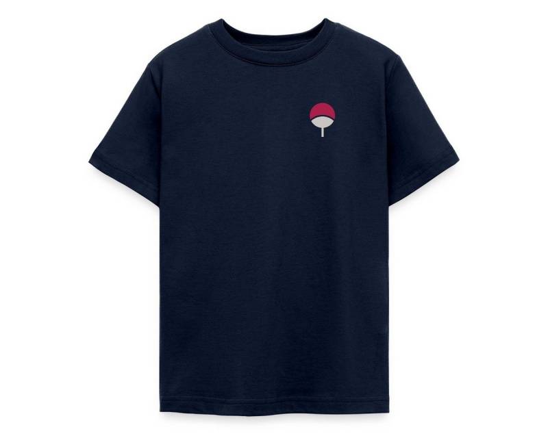 Spreadshirt T-Shirt Naruto Brustlogo Des Uchiha-Clan Teenager T-Shirt (1-tlg) von Spreadshirt