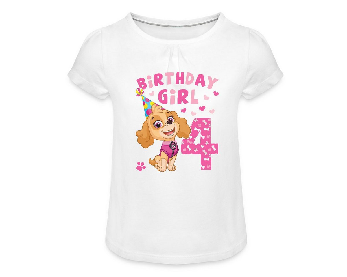 Spreadshirt T-Shirt Paw Patrol Geschenk 4 Jahre Alt 4. Geburtstag Skye Mädchen T-Shirt mit (1-tlg) von Spreadshirt