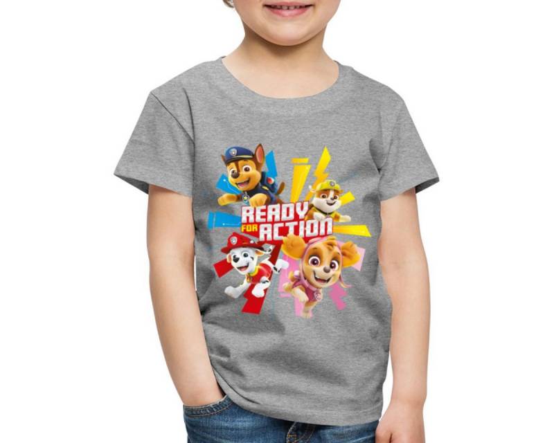 Spreadshirt T-Shirt Paw Patrol Ready For Action Spruch Kinder Premium T-Shirt (1-tlg) von Spreadshirt