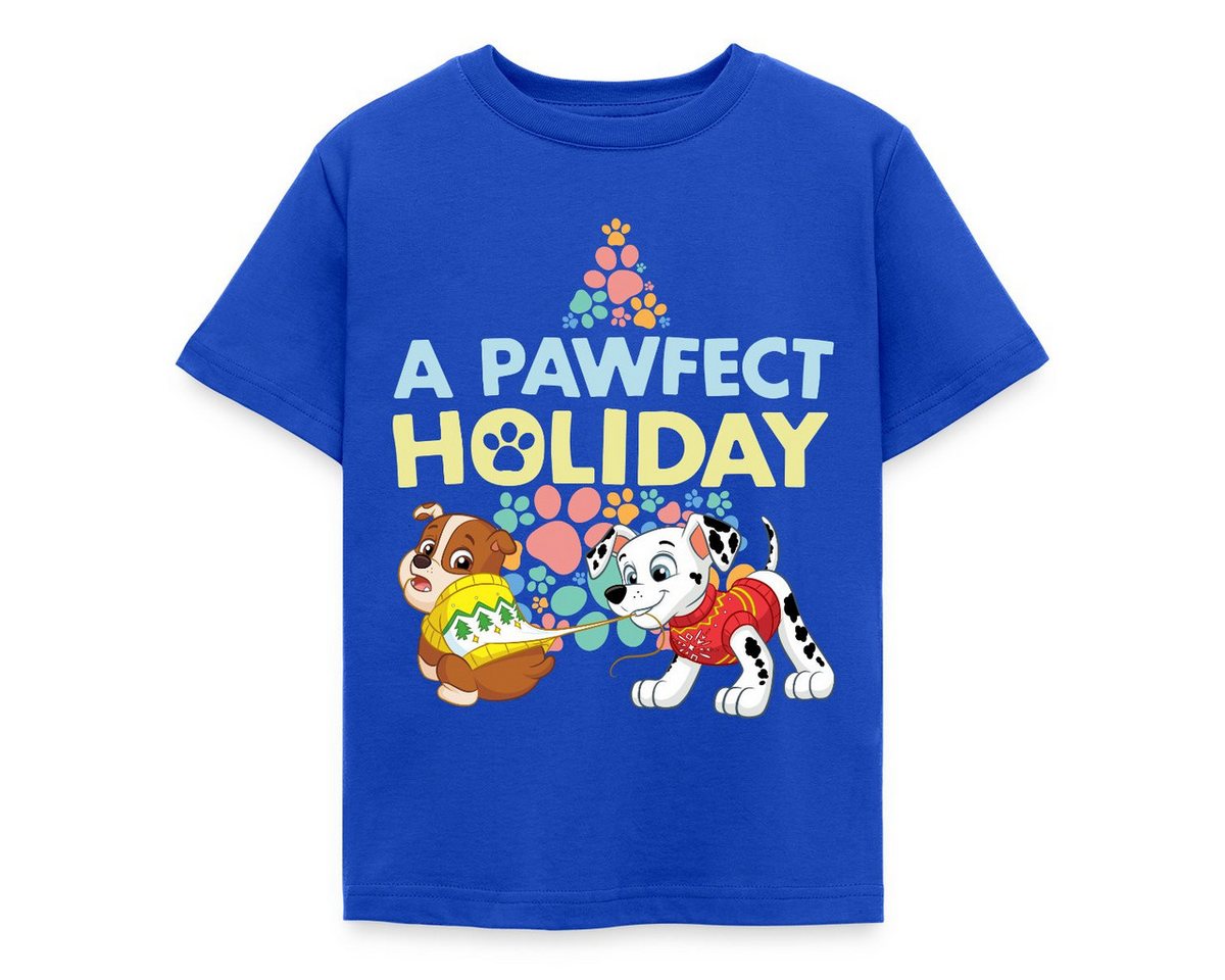 Spreadshirt T-Shirt Paw Patrol Rubble & Marshall Weihnachts-Design Kinder T-Shirt (1-tlg) von Spreadshirt