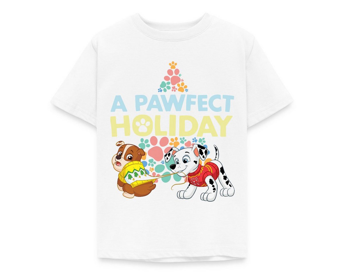 Spreadshirt T-Shirt Paw Patrol Rubble & Marshall Weihnachts-Design Kinder T-Shirt (1-tlg) von Spreadshirt