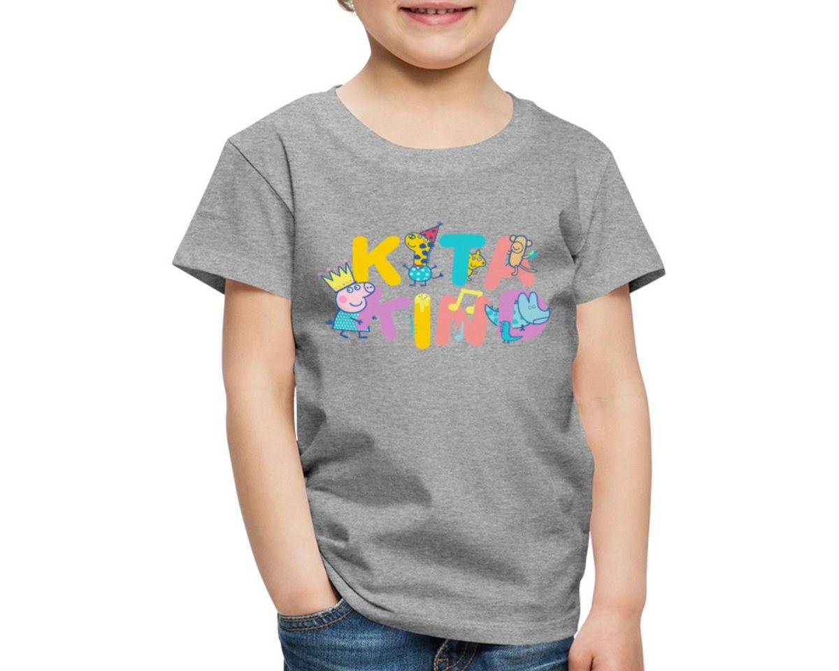 Spreadshirt T-Shirt Peppa Pig Kita Kind Design Kinder Premium T-Shirt (1-tlg) von Spreadshirt