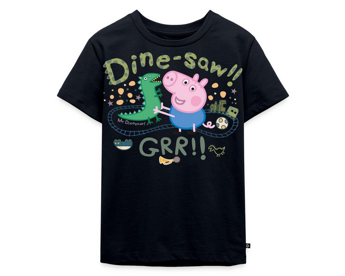 Spreadshirt T-Shirt Peppa Wutz Dine-Saw Dino Dinosaurier Kinder Premium T-Shirt (1-tlg) von Spreadshirt