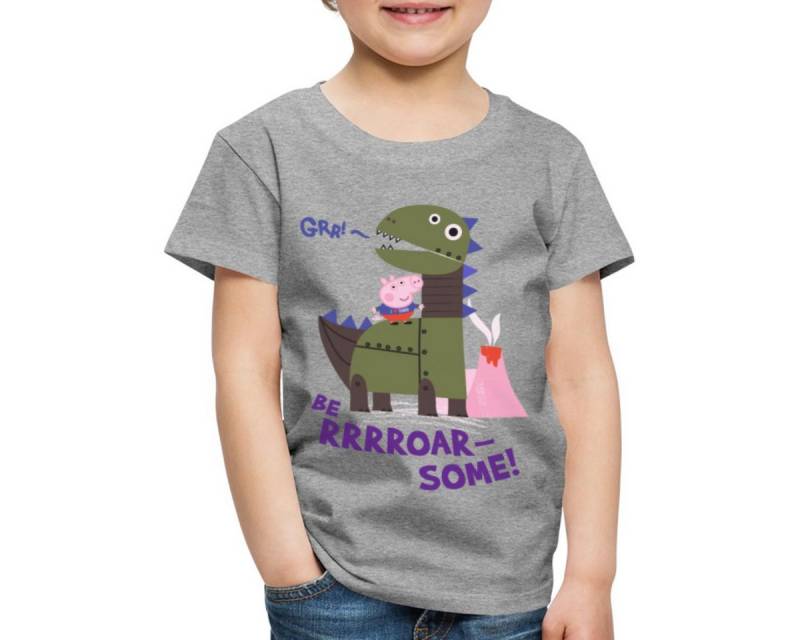 Spreadshirt T-Shirt Peppa Wutz Liebt Dinosaurier Roarsome Kinder Premium T-Shirt (1-tlg) von Spreadshirt