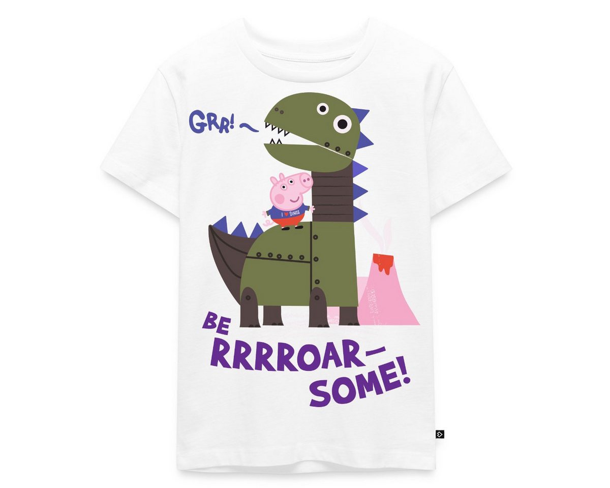 Spreadshirt T-Shirt Peppa Wutz Liebt Dinosaurier Roarsome Kinder Premium T-Shirt (1-tlg) von Spreadshirt