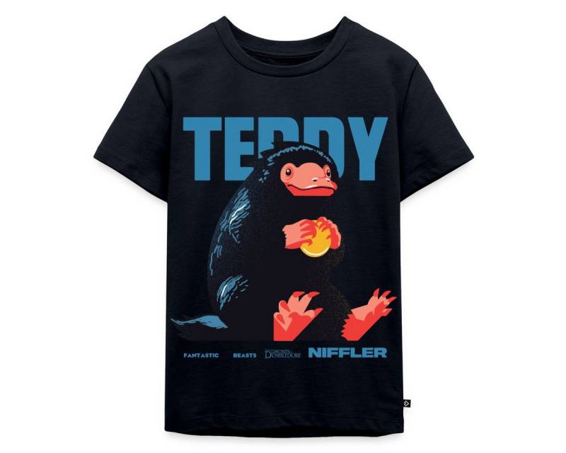 Spreadshirt T-Shirt Phantastische Tierwesen 3 Teddy Niffler Kinder Premium T-Shirt (1-tlg) von Spreadshirt