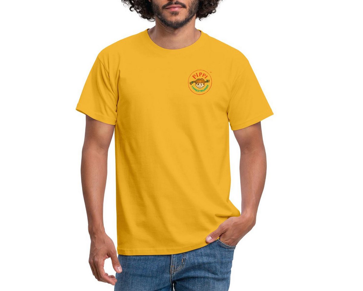 Spreadshirt T-Shirt Pippi Langstrumpf Rundes Logo Männer T-Shirt (1-tlg) von Spreadshirt