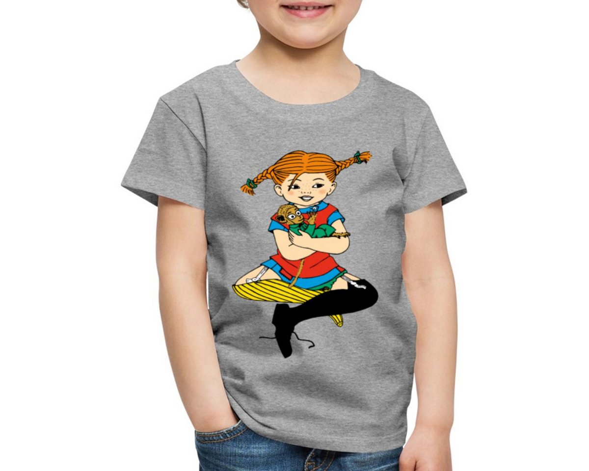 Spreadshirt T-Shirt Pippi Langstrumpf Zusammen Mit Herr Nilsson Kinder Premium T-Shirt (1-tlg) von Spreadshirt