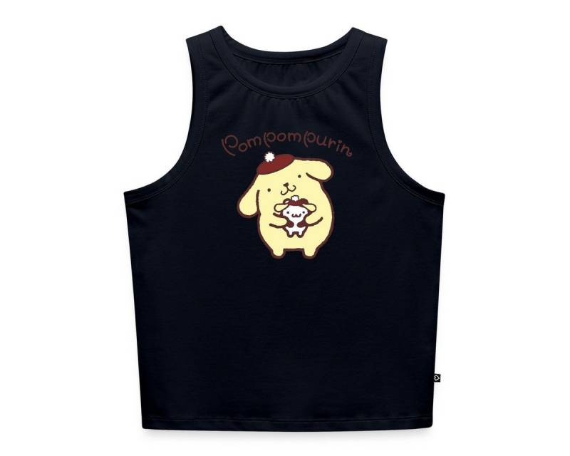 Spreadshirt T-Shirt Pompompurin & Muffin Verkleidet Frauen Cropped Tank Top (1-tlg) von Spreadshirt