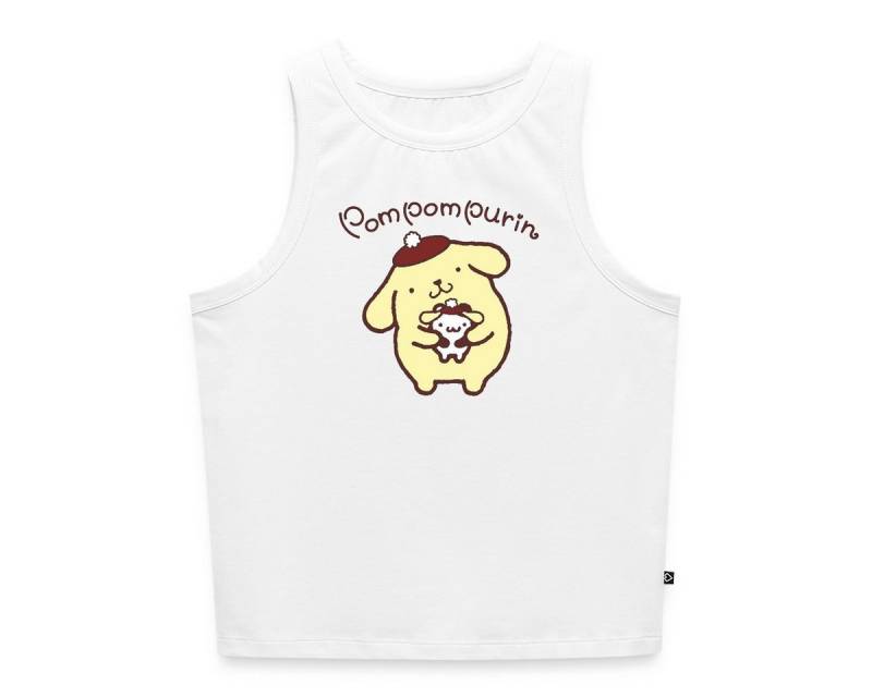 Spreadshirt T-Shirt Pompompurin & Muffin Verkleidet Frauen Cropped Tank Top (1-tlg) von Spreadshirt