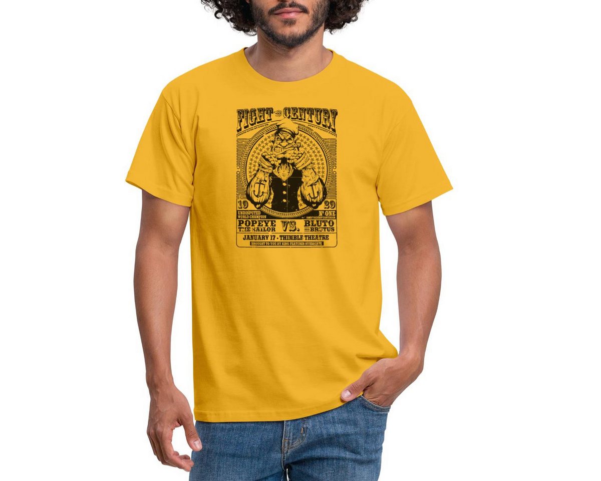 Spreadshirt T-Shirt Popeye Kampf Des Jahrhunderts Poster Männer T-Shirt (1-tlg) von Spreadshirt