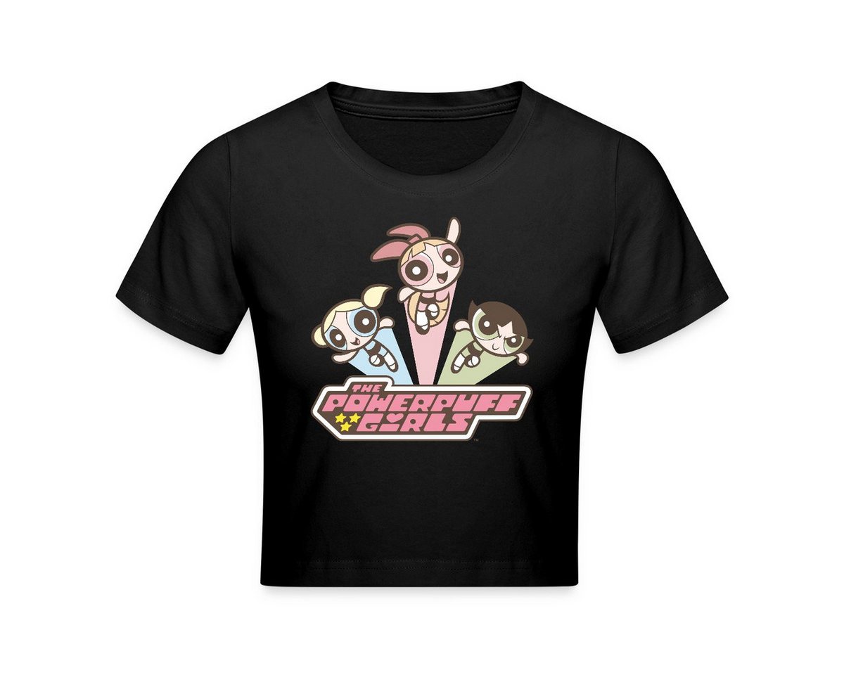 Spreadshirt T-Shirt Powerpuff Girls Retro Used Look Vintage Crop T-Shirt (1-tlg) von Spreadshirt